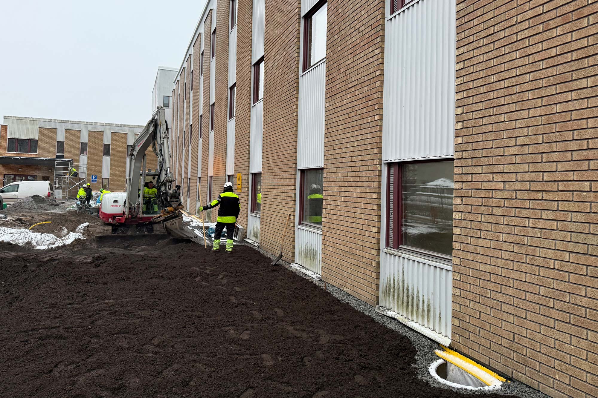 Markarbete utanför BRF